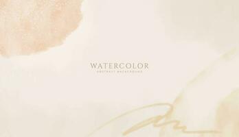 Abstract horizontal watercolor background. Neutral light colored empty space background illustration vector