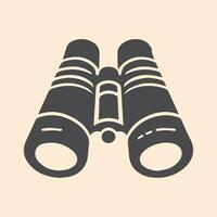 A set of binoculars in vector format.