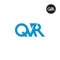 Letter QVR Monogram Logo Design vector