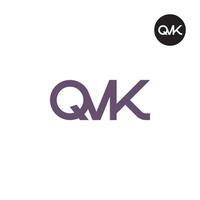 Letter QVK Monogram Logo Design vector