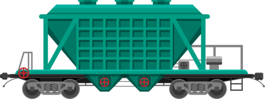 Railway car the tank. Freight boxcar wagon. png