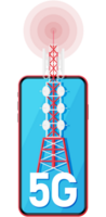 Mobile Smartphone and 5G Communication Tower. png