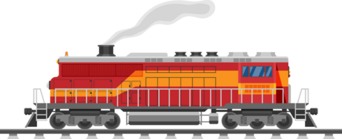 Diesel locomotive, freight train with diesel or electric engine. png