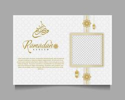 Elegant Ramadan Kareem Background, for poster, frame concept, flyer, poster. vector