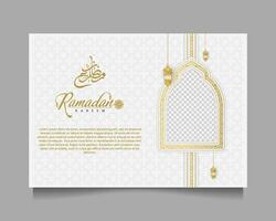 Elegant Ramadan Kareem Background, for poster, frame concept, flyer, poster. vector