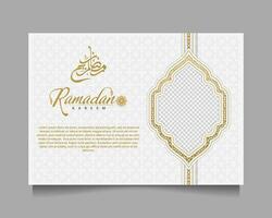 Elegant Ramadan Kareem Background, for poster, frame concept, flyer, poster. vector