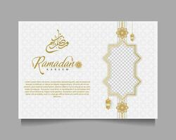 Elegant Ramadan Kareem Background, for poster, frame concept, flyer, poster. vector