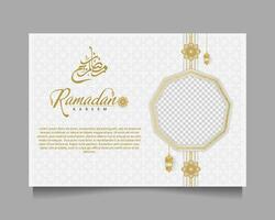 Elegant Ramadan Kareem Background, for poster, frame concept, flyer, poster. vector