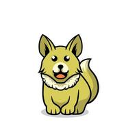 Cute fox mascot cartoon design illustration vector