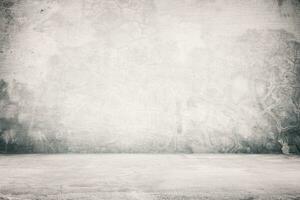 Abstract Concrete Room Background Using for Product Presentation Backdrop. photo