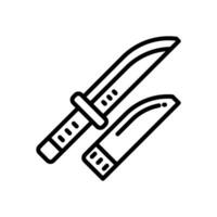 cuchillo icono. vector línea icono para tu sitio web, móvil, presentación, y logo diseño.