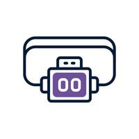 headlamp icon. vector mixed icon for your website, mobile, presentation, and logo design.