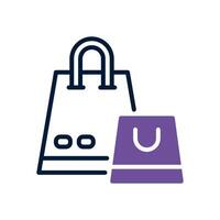 shopping bag icon. vector line icon for your website, mobile, presentation, and logo design.