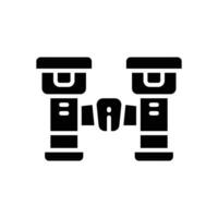 binocular icon. vector glyph icon for your website, mobile, presentation, and logo design.