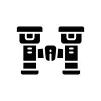 binocular icon. vector glyph icon for your website, mobile, presentation, and logo design.