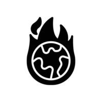 global warming icon. vector glyph icon for your website, mobile, presentation, and logo design.