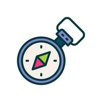 compass icon. vector filled color icon for your website, mobile, presentation, and logo design.