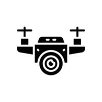 drone camera icon. vector glyph icon for your website, mobile, presentation, and logo design.