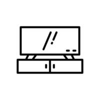 television icon. vector line icon for your website, mobile, presentation, and logo design.