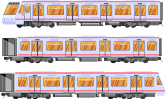 gedetailleerd ondergronds trein auto png