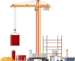 construction site . en dessous de construction conception png