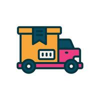 delivery truck icon. vector line icon for your website, mobile, presentation, and logo design.