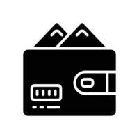 wallet icon. vector line icon for your website, mobile, presentation, and logo design.