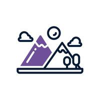 mountain icon. vector mixed icon for your website, mobile, presentation, and logo design.