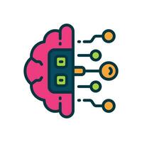 artificial intelligent icon. vector line icon for your website, mobile, presentation, and logo design.