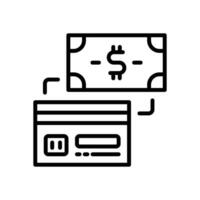 payment method icon. vector line icon for your website, mobile, presentation, and logo design.