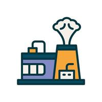 factory icon. vector filled color icon for your website, mobile, presentation, and logo design.