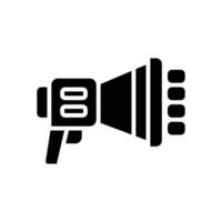 megaphone icon. vector glyph icon for your website, mobile, presentation, and logo design.