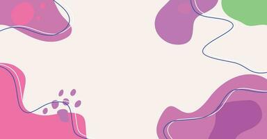 Modern trendy hand drawing various shapes and doodle objects abstract background. vector
