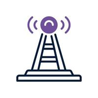 antenna icon. vector dual tone icon for your website, mobile, presentation, and logo design.