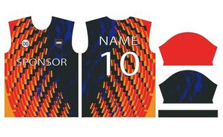 fútbol jersey diseño para sublimación o fútbol americano jersey diseño vector
