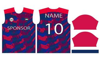 Soccer jersey design for sublimation or football jersey design vector