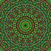 Oriental dynamic geometrical curved stone mosaic pattern mandala background - psychedelic hypnotic circular vector design from colorful stones