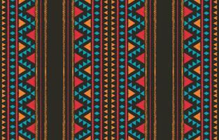 étnico resumen ikat Arte. azteca ornamento impresión. geométrico étnico modelo sin costura color oriental. diseño para antecedentes ,cortina, alfombra, fondo de pantalla, ropa, envase, batik, vector ilustración.