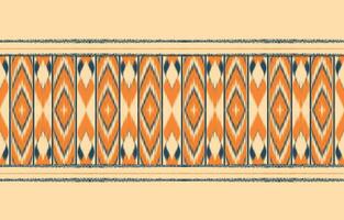 Ethnic abstract ikat art. Aztec ornament print. geometric ethnic pattern seamless  color oriental.  Design for background ,curtain, carpet, wallpaper, clothing, wrapping, Batik, vector illustration.