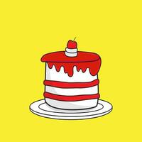 Cake vector ilustration graphic