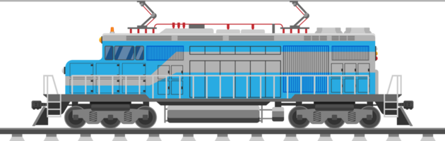 diesel lokomotiv, frakt tåg med diesel eller elektrisk motor. png