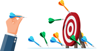 Many darts missed target mark. png