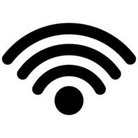 Wi Fi internet access point icon, Wireless Fidelity WiFi connection vector