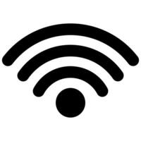 Wi Fi internet access point icon, Wireless Fidelity WiFi connection vector