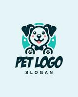 lindo, juguetón mascota logo. sencillo aún elegante, esta diseño capturas el esencia de alegría y compañerismo, haciendo eso Perfecto para relacionado con mascotas negocios buscando un encantador identidad. vector