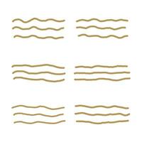 River wave icon set flat style isolated vector illustration.