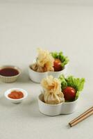 Golden Money Bag Dumpling Fried Food photo