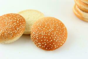 Burger Bun with Sesame Seed o photo