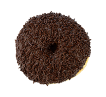 zoet donut met chocola geïsoleerd png