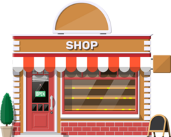 Small european style shop exterior. png